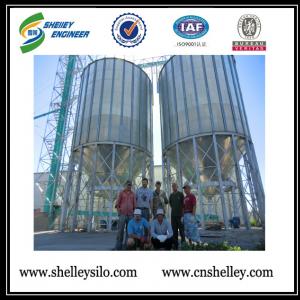 1000t soybean sunflower hopper bottom steel storage silo