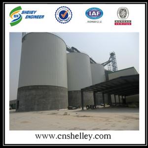 Concrete foundation assembly popcorn steel silo for sale