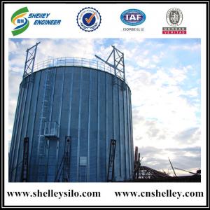 Concrete foundation 10000t galvanized corn maize storage silo